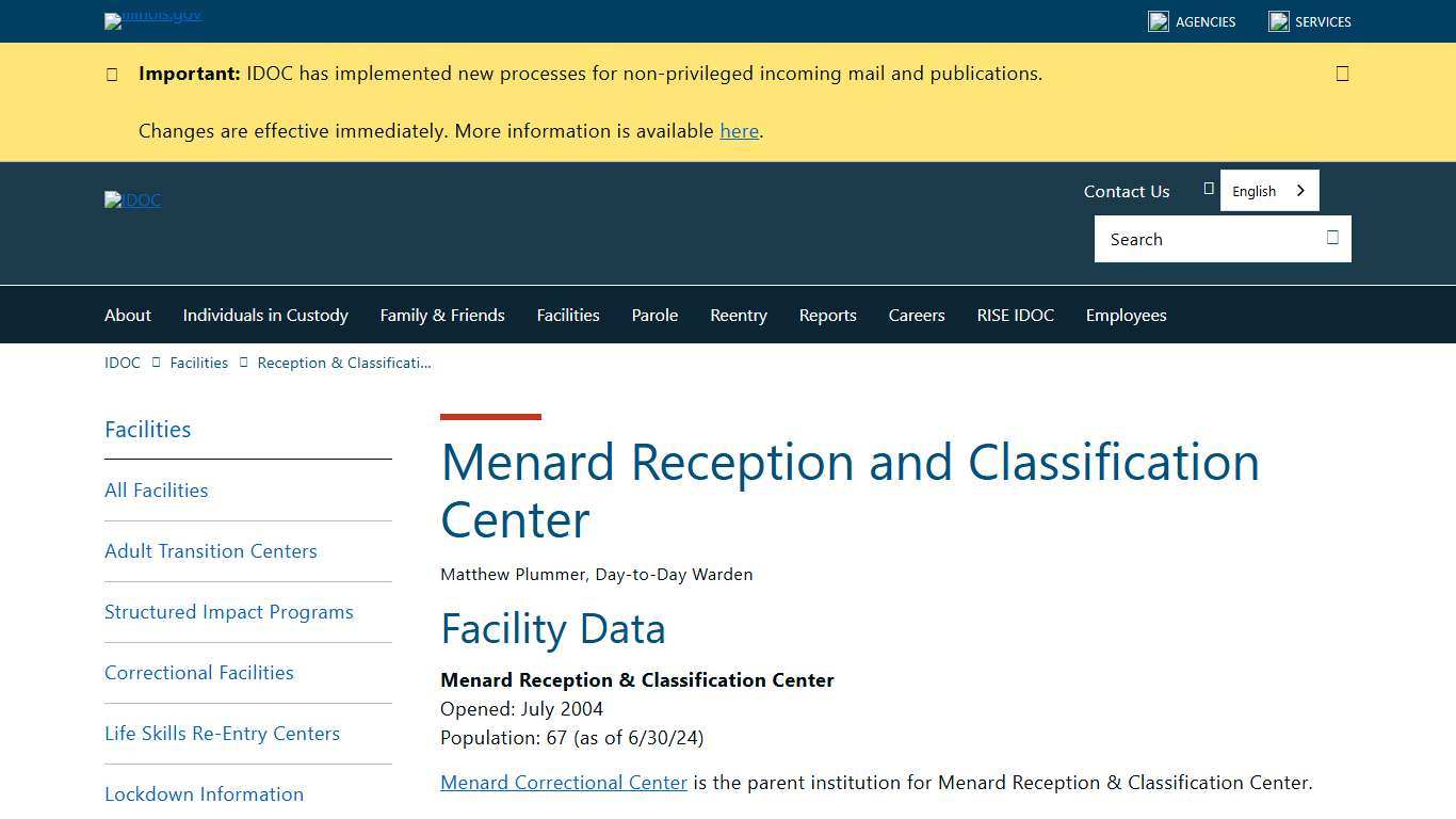 Menard Reception and Classification Center